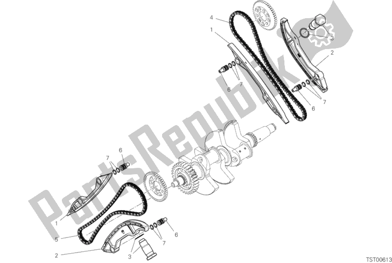Tutte le parti per il Sistema Di Cronometraggio del Ducati Superbike Panigale V4 S Corse 1100 2019